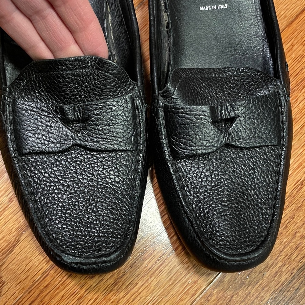 Prada Women’s Textured Black Slip-On Loafer - Picture 5 of 9